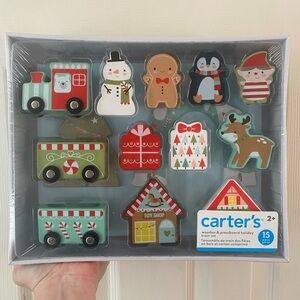 Carter’s Wooden & Press Board Holiday Train Set